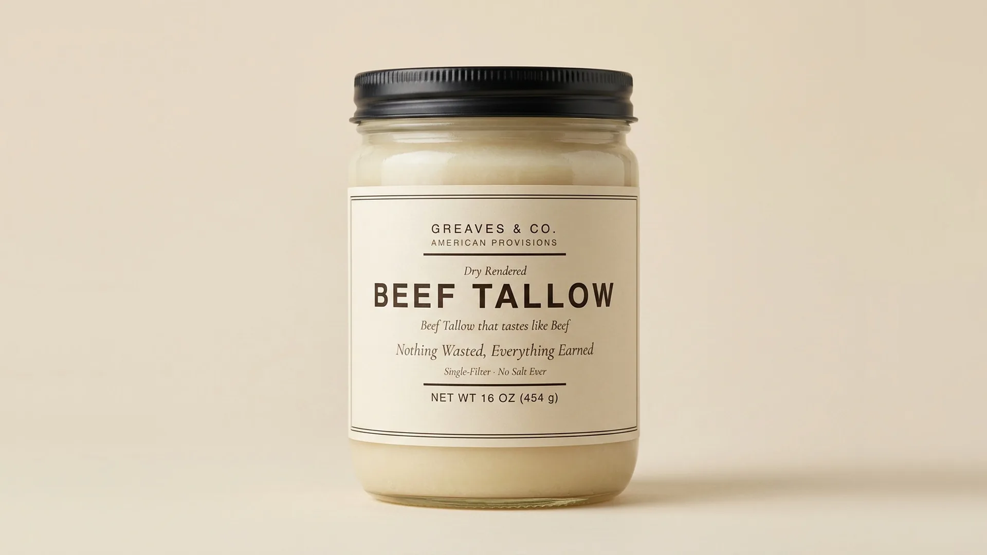 Greaves beef tallow jar